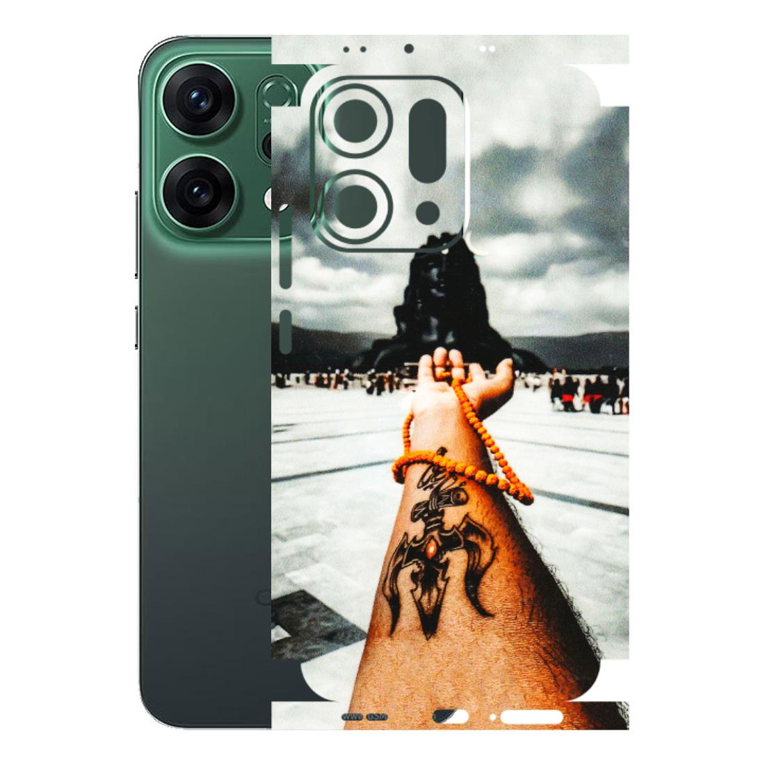 OPPO Phone Skins 2025 (All Models) - Jai Adiyogi Mahakaal - 3D Embossed Finish (L-164) Oppo Reno 14 5G