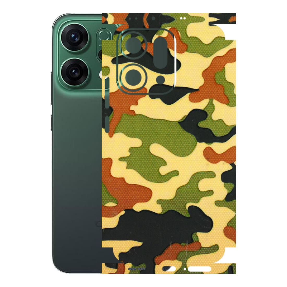 OPPO Phone Skins 2025 (All Models) - Indian Military - 3D Embossed Finish (L-234) Oppo Reno 14 5G