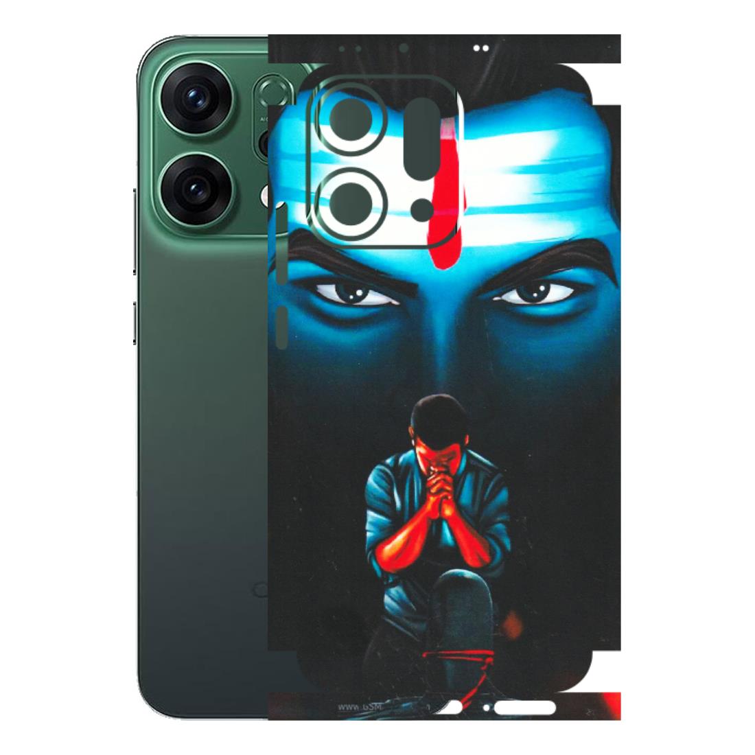 OPPO Phone Skins 2025 (All Models) - Mahakal Bhakt - Matte Finish (M-112) Oppo Reno 14 5G