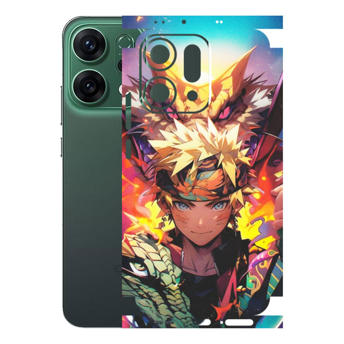 OPPO Phone Skins 2025 (All Models) - Angry Naruto Anime - Matte Finish (M-148) Oppo Reno 14 5G
