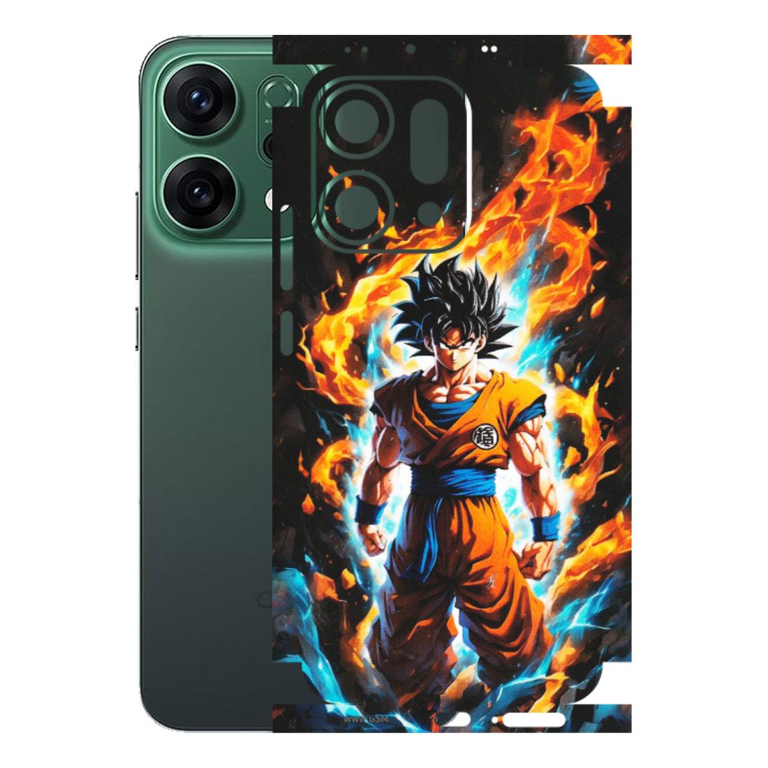 OPPO Phone Skins 2025 (All Models) - Goku Transformation Anime - Matte Finish (M-159) Oppo Reno 14 5G