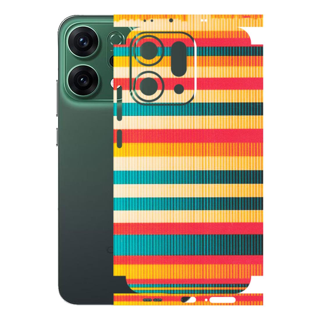 OPPO Phone Skins 2025 (All Models) - Colourful Stripes Soothing Effect - Matte Finish (M-86) Oppo Reno 14 5G