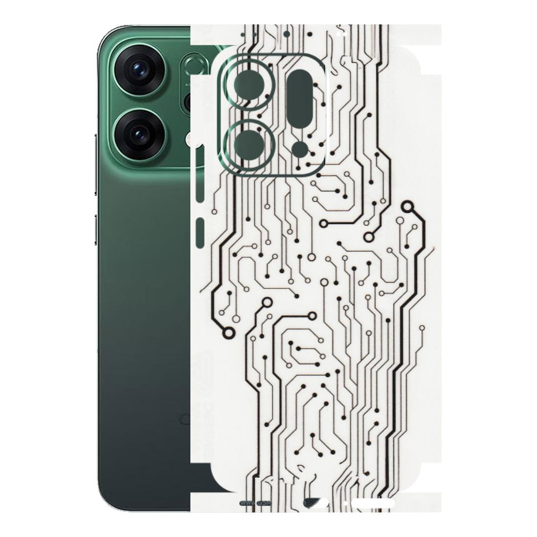OPPO Phone Skins 2025 (All Models) - Tech Circuits - Transparent Finish (T-03) Oppo Reno 14 5G