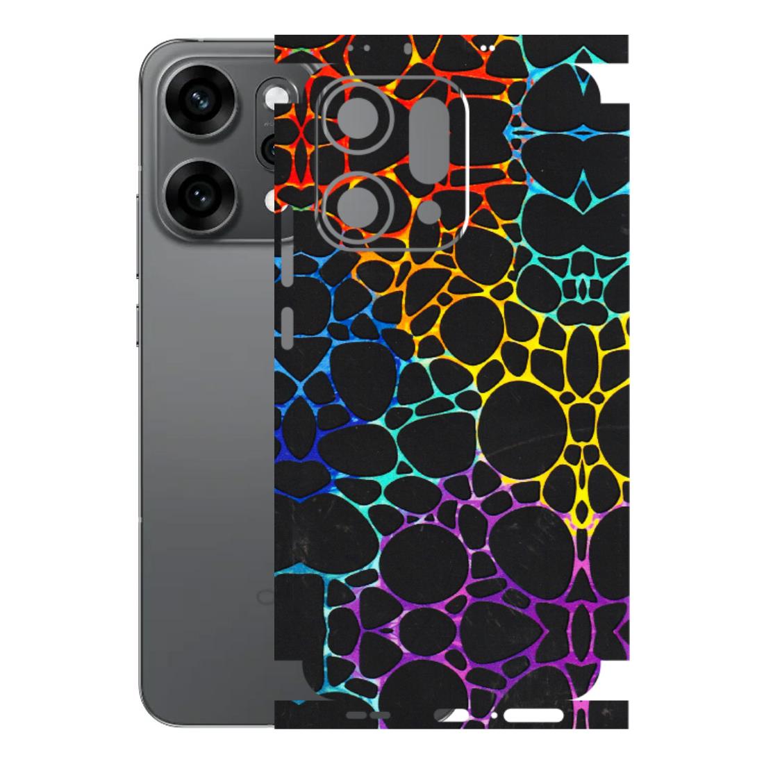 OPPO Phone Skins 2025 (All Models) - Abstract Art MultiColour - 3D Embossed Finish (L-133) Oppo Reno 14 Pro 5G