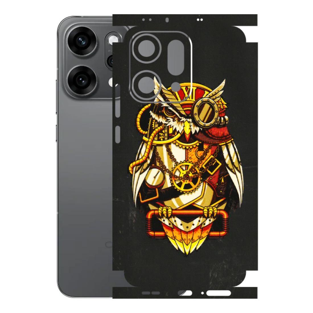 OPPO Phone Skins 2025 (All Models) - Classy Smart Owl - 3D Embossed Finish (L-144) Oppo Reno 14 Pro 5G
