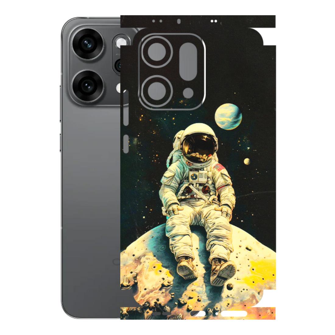 OPPO Phone Skins 2025 (All Models) - Astronaut in Space - 3D Embossed Finish (L-16) Oppo Reno 14 Pro 5G
