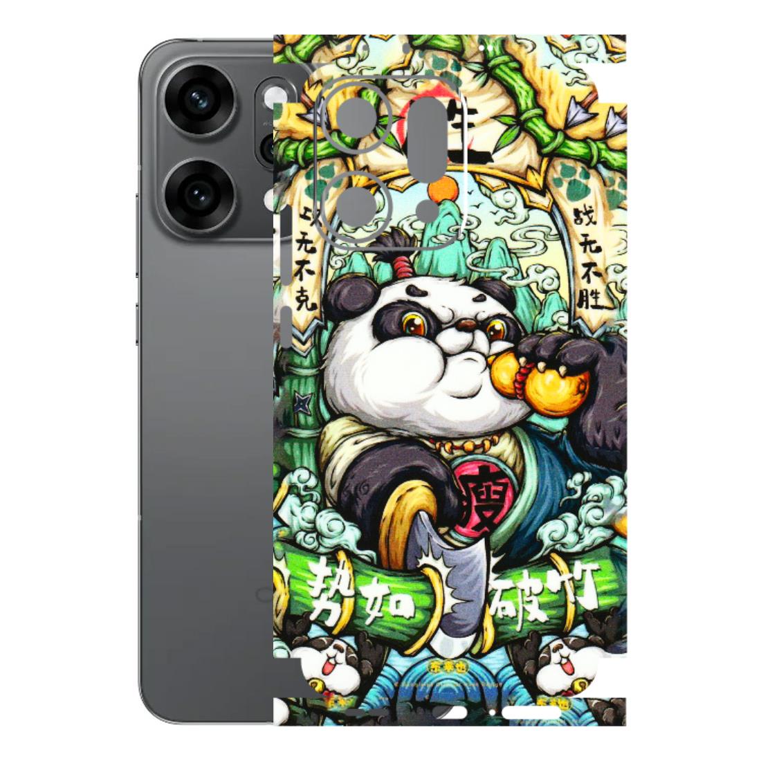 OPPO Phone Skins 2025 (All Models) - Royal Rich Panda - 3D Embossed Finish (L-170) Oppo Reno 14 Pro 5G