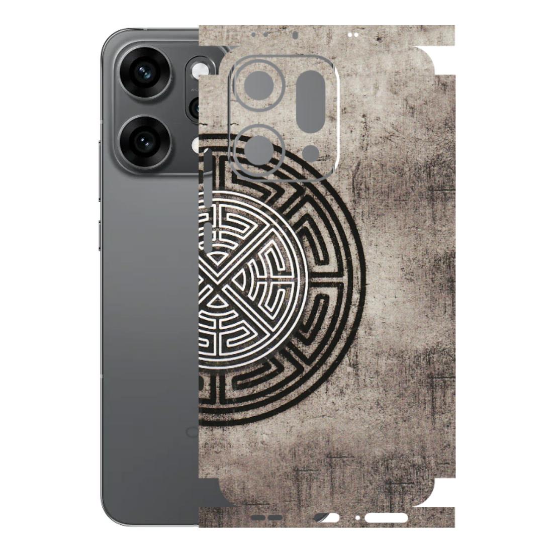 OPPO Phone Skins 2025 (All Models) - Mysterious Circular Design - 3D Embossed Finish (L-63) Oppo Reno 14 Pro 5G