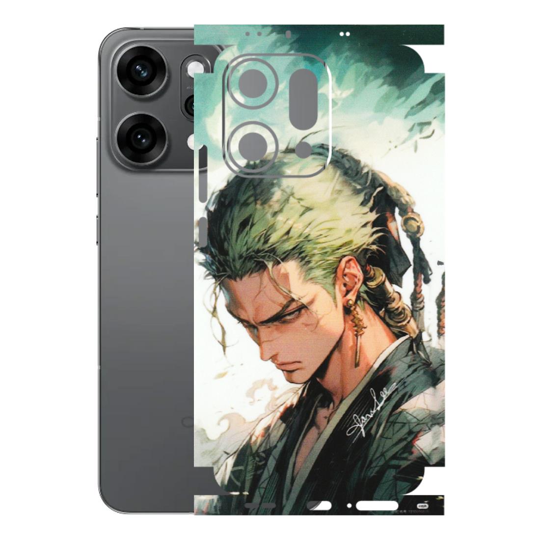 OPPO Phone Skins 2025 (All Models) - New Roronoa Zoro One Picece Anime - Matte Finish (M-140) Oppo Reno 14 Pro 5G