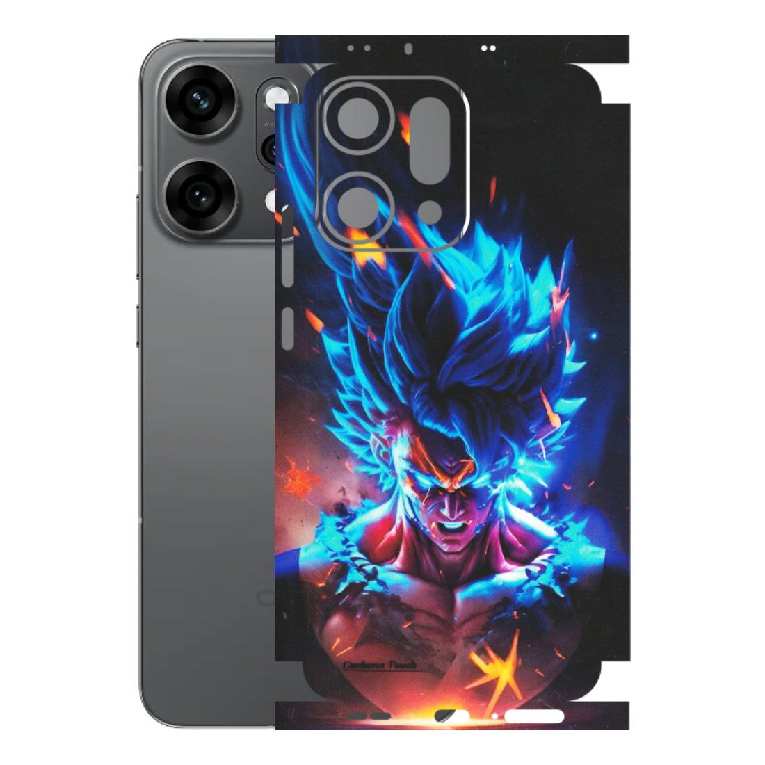 OPPO Phone Skins 2025 (All Models) - Angry Goku Dragon Ball Anime - Matte Finish (M-150) Oppo Reno 14 Pro 5G