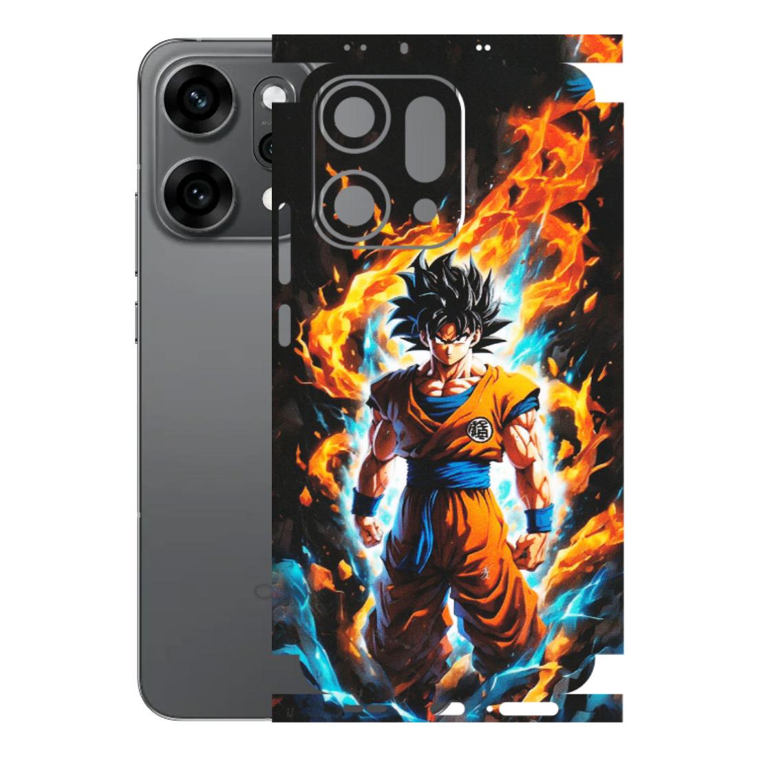 OPPO Phone Skins 2025 (All Models) - Goku Transformation Anime - Matte Finish (M-159) Oppo Reno 14 Pro 5G