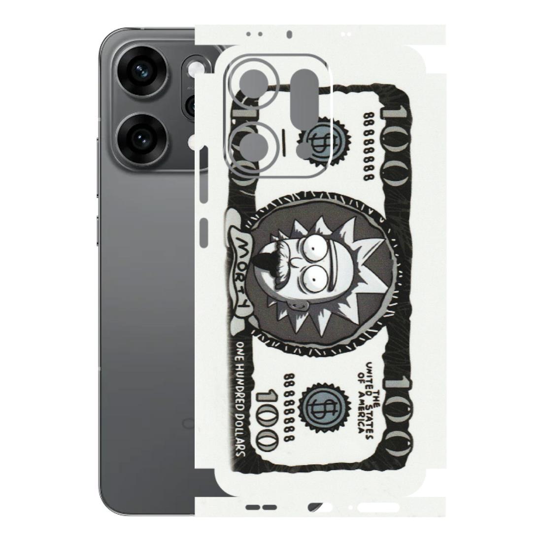 OPPO Phone Skins 2025 (All Models) - Rick And Morty Hundred Dollar Anime - Matte Finish (M-161) Oppo Reno 14 Pro 5G