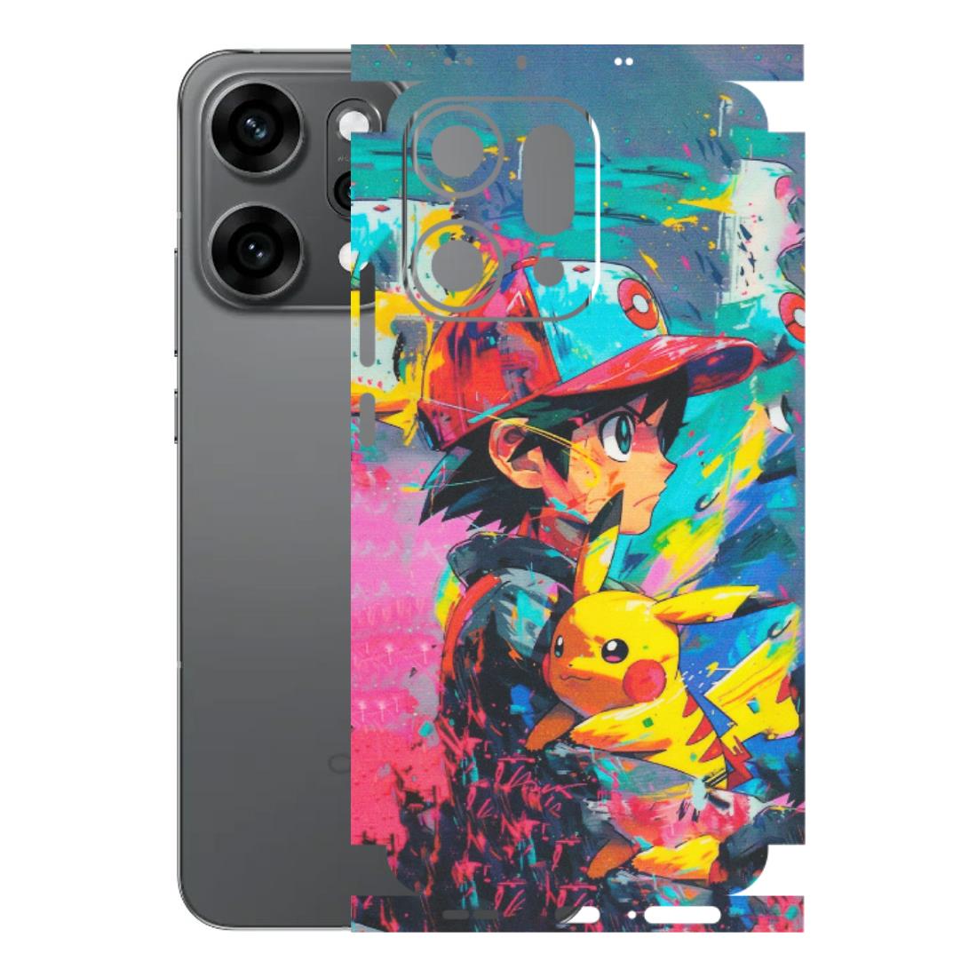 OPPO Phone Skins 2025 (All Models) - Ash & Pikachu - Matte Finish (M-26) Oppo Reno 14 Pro 5G