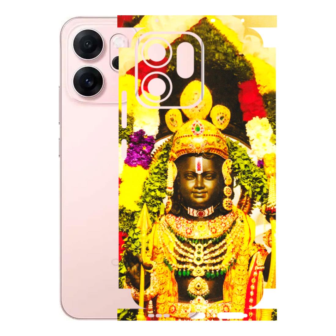 OPPO Phone Skins 2025 (All Models) - Ram Lalla Ayodhya - 3D Embossed Finish (L-103) Oppp Reno 14F 5G