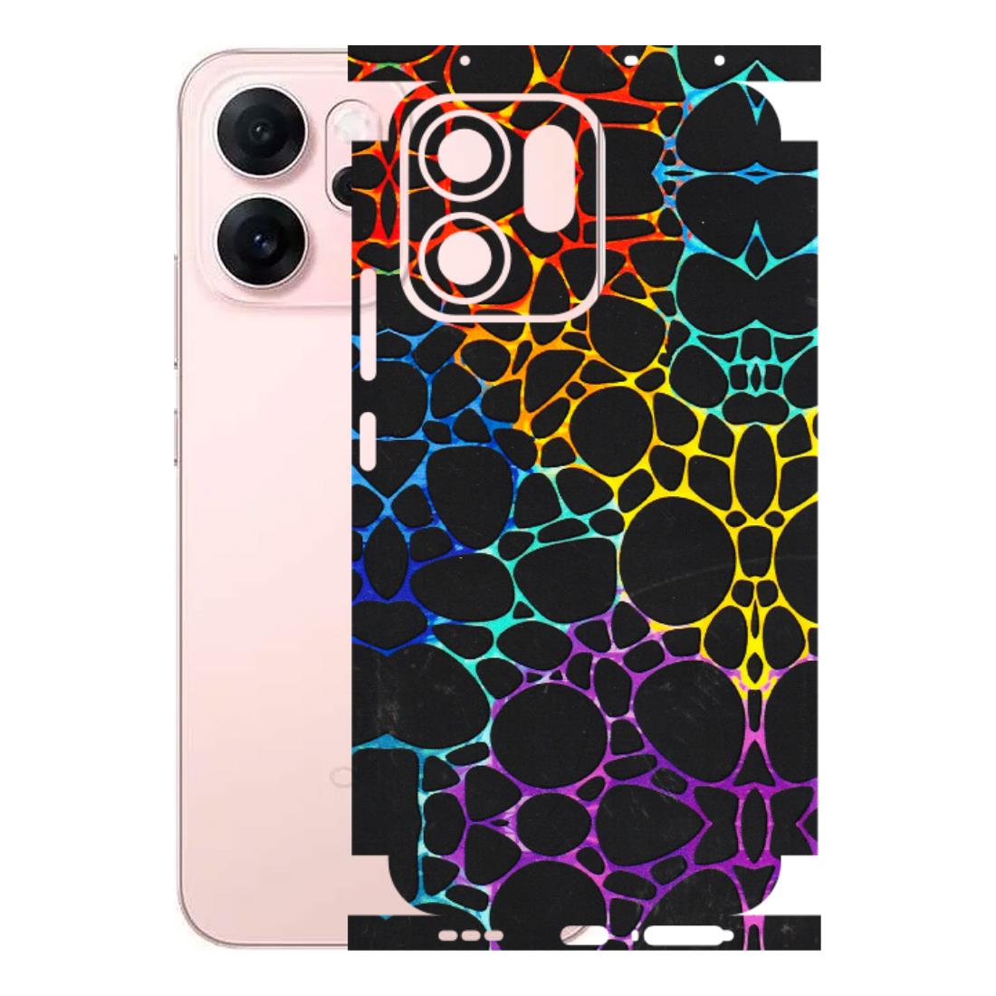 OPPO Phone Skins 2025 (All Models) - Abstract Art MultiColour - 3D Embossed Finish (L-133) Oppp Reno 14F 5G