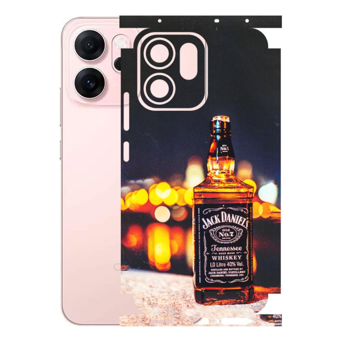 OPPO Phone Skins 2025 (All Models) - JD Whiskey Bottle - 3D Embossed Finish (L-20) Oppp Reno 14F 5G
