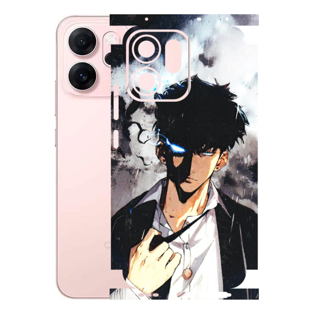 OPPO Phone Skins 2025 (All Models) - Sung Jinwoo Manhwa Anime - 3D Embossed Finish (L-328) Oppp Reno 14F 5G