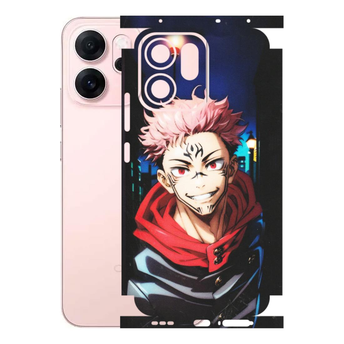 OPPO Phone Skins 2025 (All Models) - Yuji Itadori Funny Face Anime - Matte Finish (M-152) Oppp Reno 14F 5G