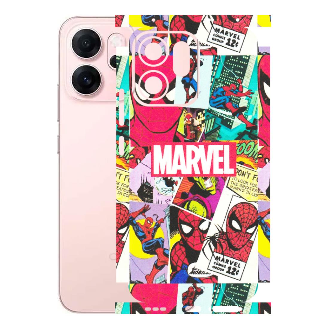 OPPO Phone Skins 2025 (All Models) - Marvel Comic Spiderman Grafitti - Matte Finish (M-72) Oppp Reno 14F 5G