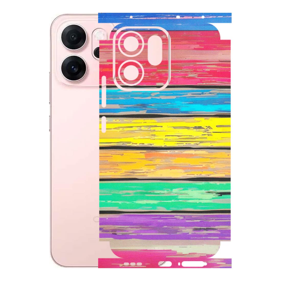 OPPO Phone Skins 2025 (All Models) - Multi Colour Wooden Wall - Matte Finish (M-96) Oppp Reno 14F 5G