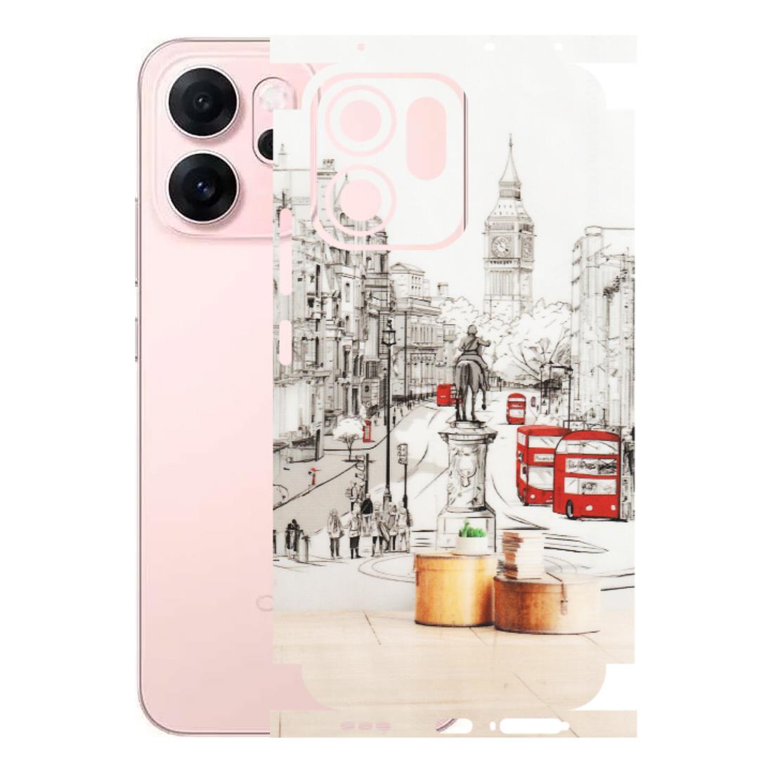 OPPO Phone Skins 2025 (All Models) - London Street - Transparent Finish (T-02) Oppp Reno 14F 5G