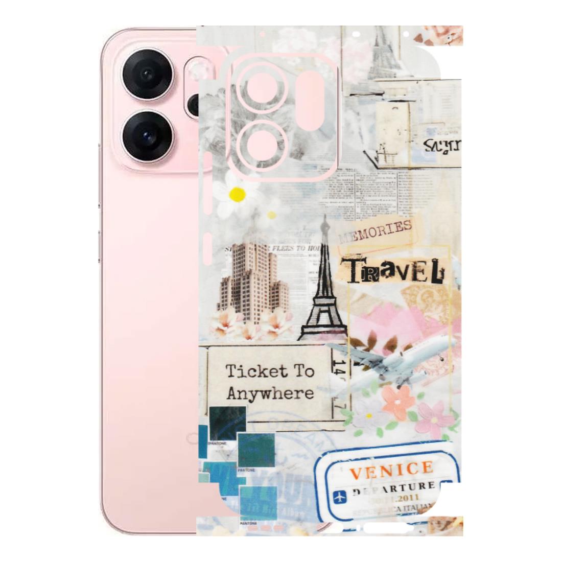 OPPO Phone Skins 2025 (All Models) - Travel Memories - Transparent Finish (T-09) Oppp Reno 14F 5G