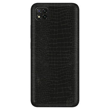 POCO Phone Skins (All Models) - Snake Leather Black - 3D Embossed Finish (L-107) Poco C3