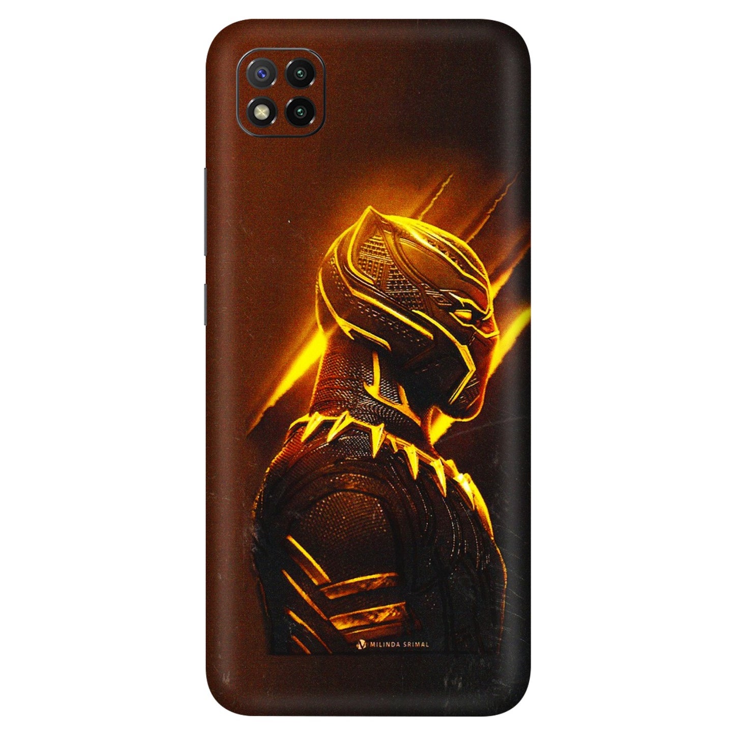 POCO Phone Skins (All Models) - Gold Black Panther - 3D Embossed Finish (L-181) Poco C3
