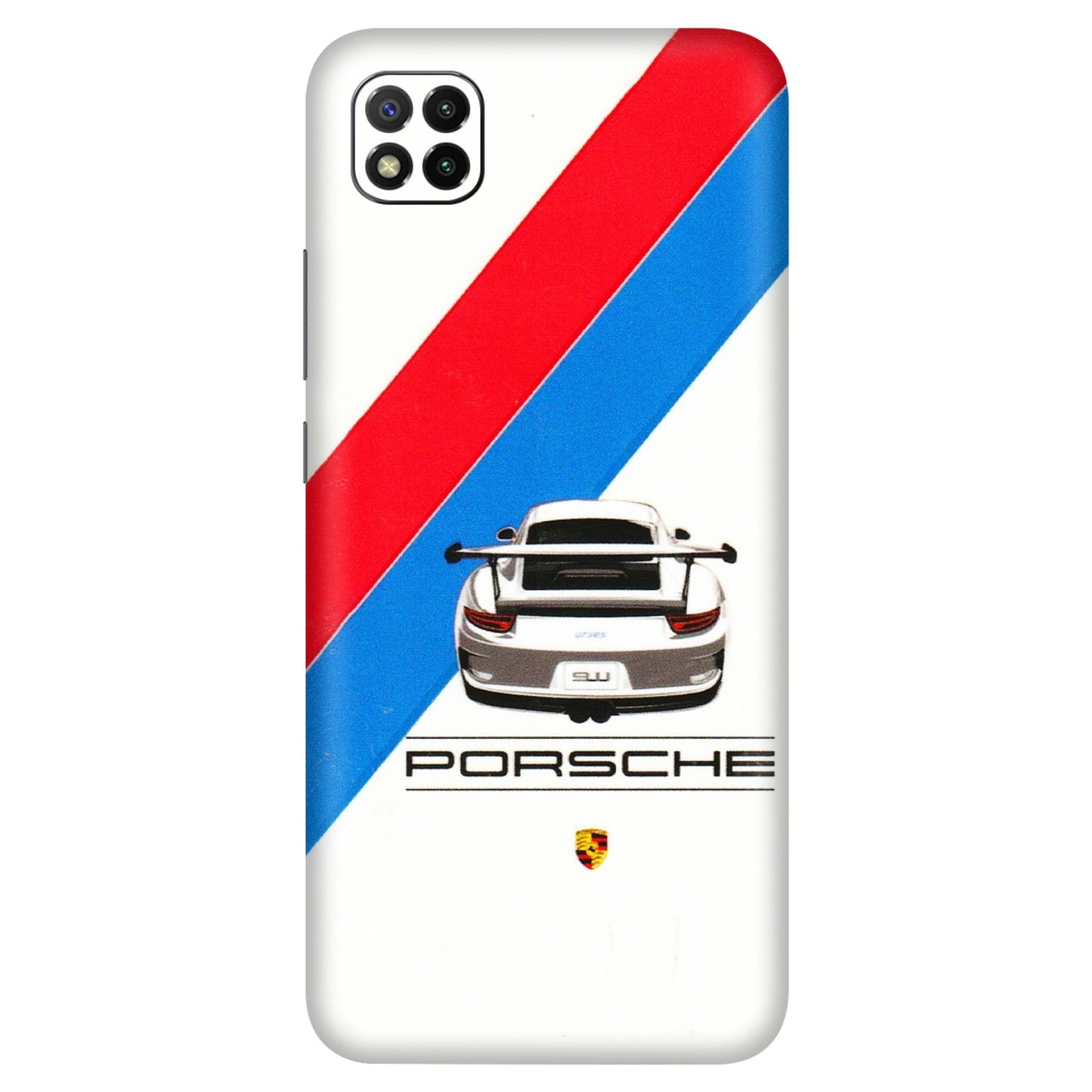 POCO Phone Skins (All Models) - Porche Car Sober Logo - 3D Embossed Finish (L-248) Poco C3