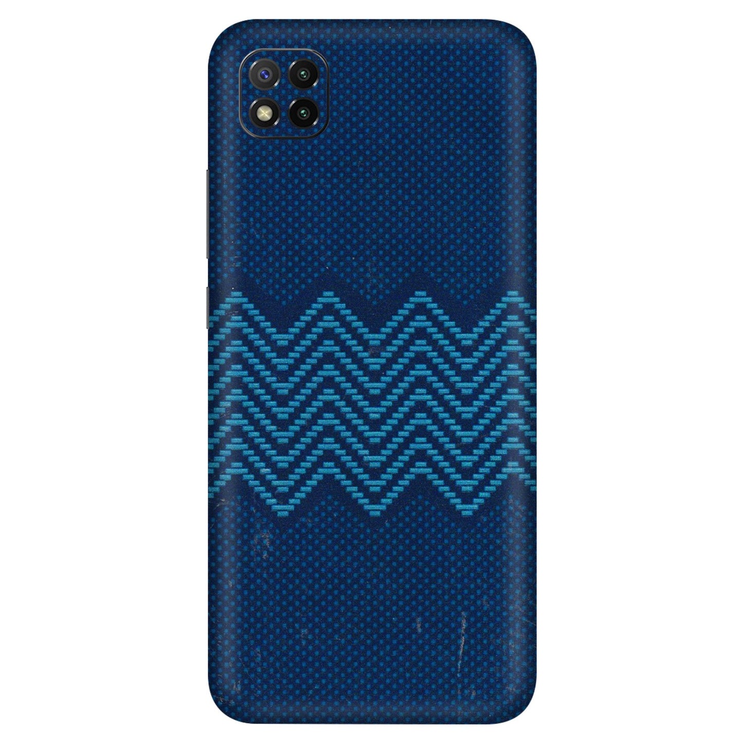 POCO Phone Skins (All Models) - Blue Sober Waves - 3D Embossed Finish (L-306) Poco C3