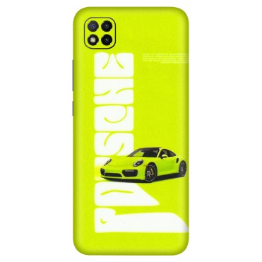 POCO Phone Skins (All Models) - Lime Green Porche - 3D Embossed Finish (L-30) Poco C3