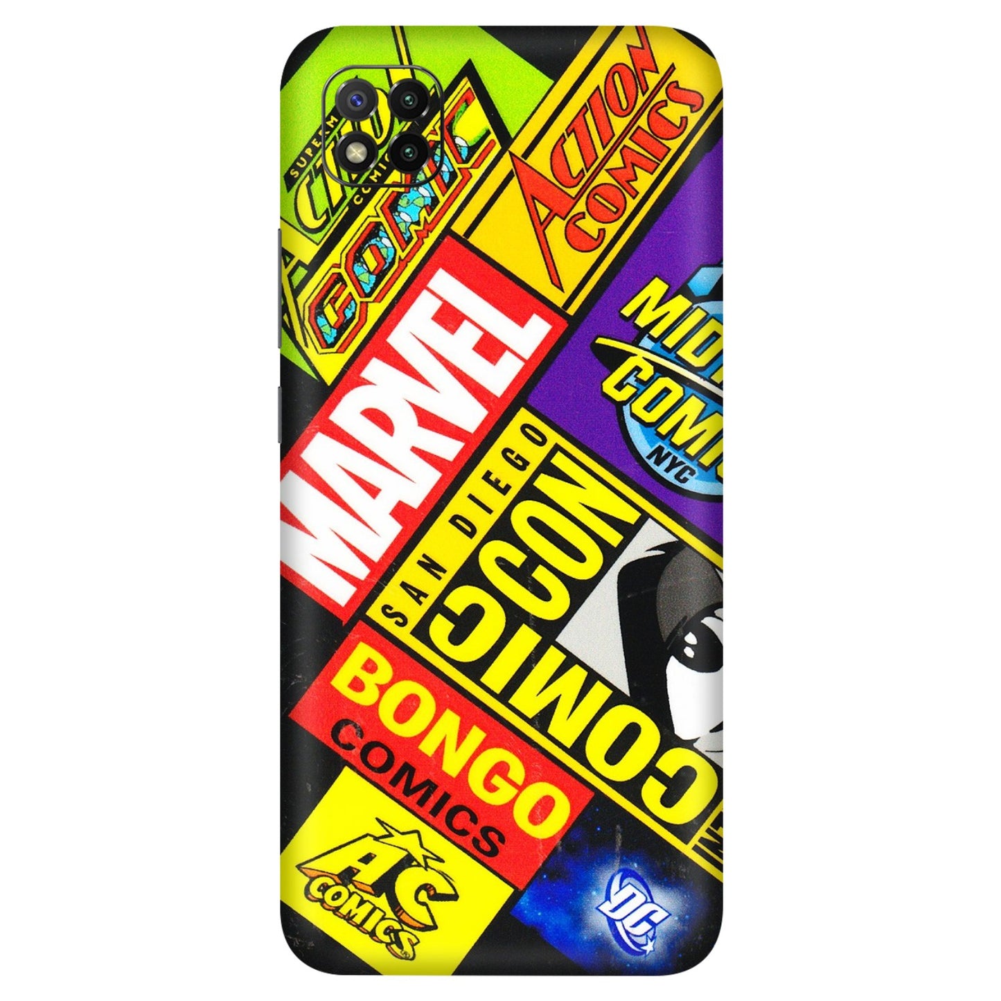 POCO Phone Skins (All Models) - Bongo Comic Con - 3D Embossed Finish (L-325) Poco C3