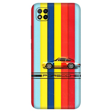 POCO Phone Skins (All Models) - Multicolour Porche - 3D Embossed Finish (L-39) Poco C3