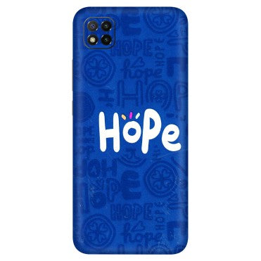 POCO Phone Skins (All Models) - Hope Doodles Blue - 3D Embossed Finish (L-43) Poco C3