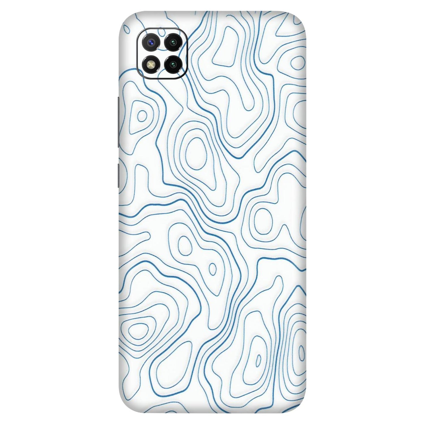 POCO Phone Skins (All Models) - Blue And White Swirls - Matte Finish (M-139) Poco C3