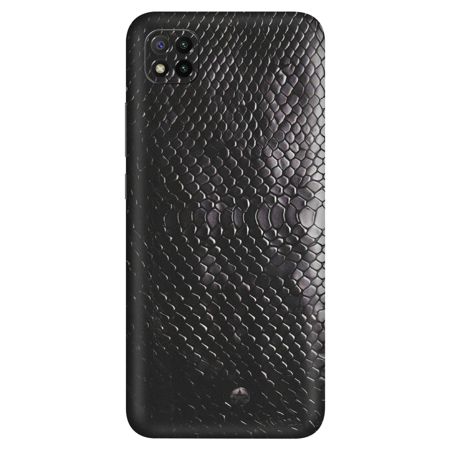 POCO Phone Skins (All Models) - Black Snack Leather - Matte Finish (M-147) Poco C3