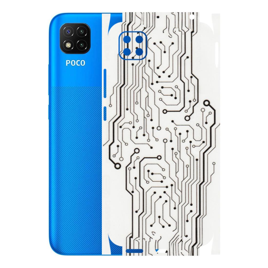 POCO Phone Skins (All Models) - Tech Circuits - Transparent Finish (T-03) Poco C3