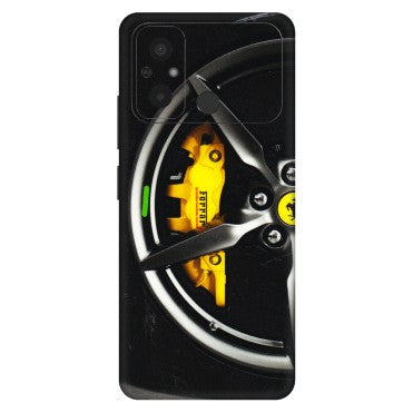 POCO Phone Skins (All Models) - Ferrari Wheel Alloy - 3D Embossed Finish (L-173) Poco C55