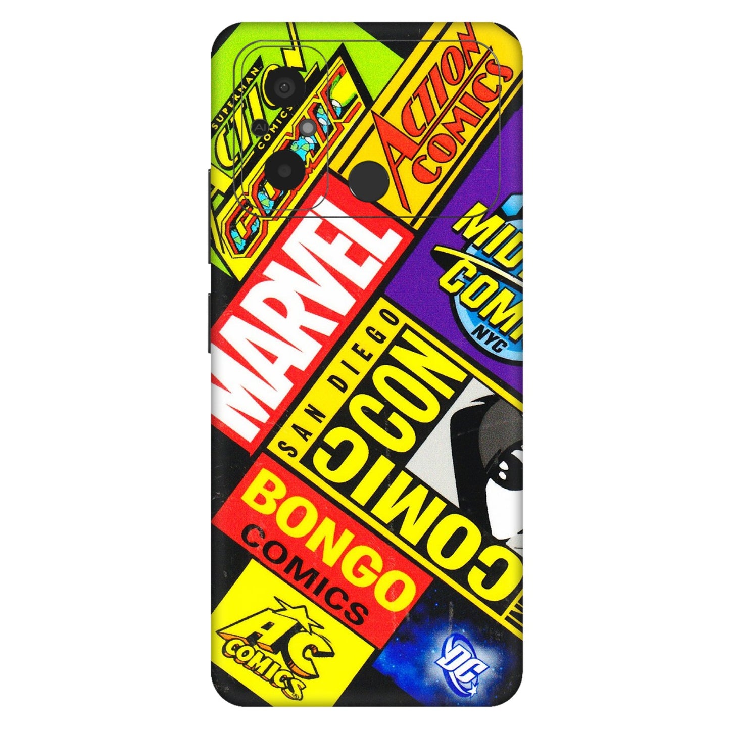 POCO Phone Skins (All Models) - Bongo Comic Con - 3D Embossed Finish (L-325) Poco C55
