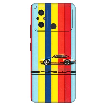 POCO Phone Skins (All Models) - Multicolour Porche - 3D Embossed Finish (L-39) Poco C55