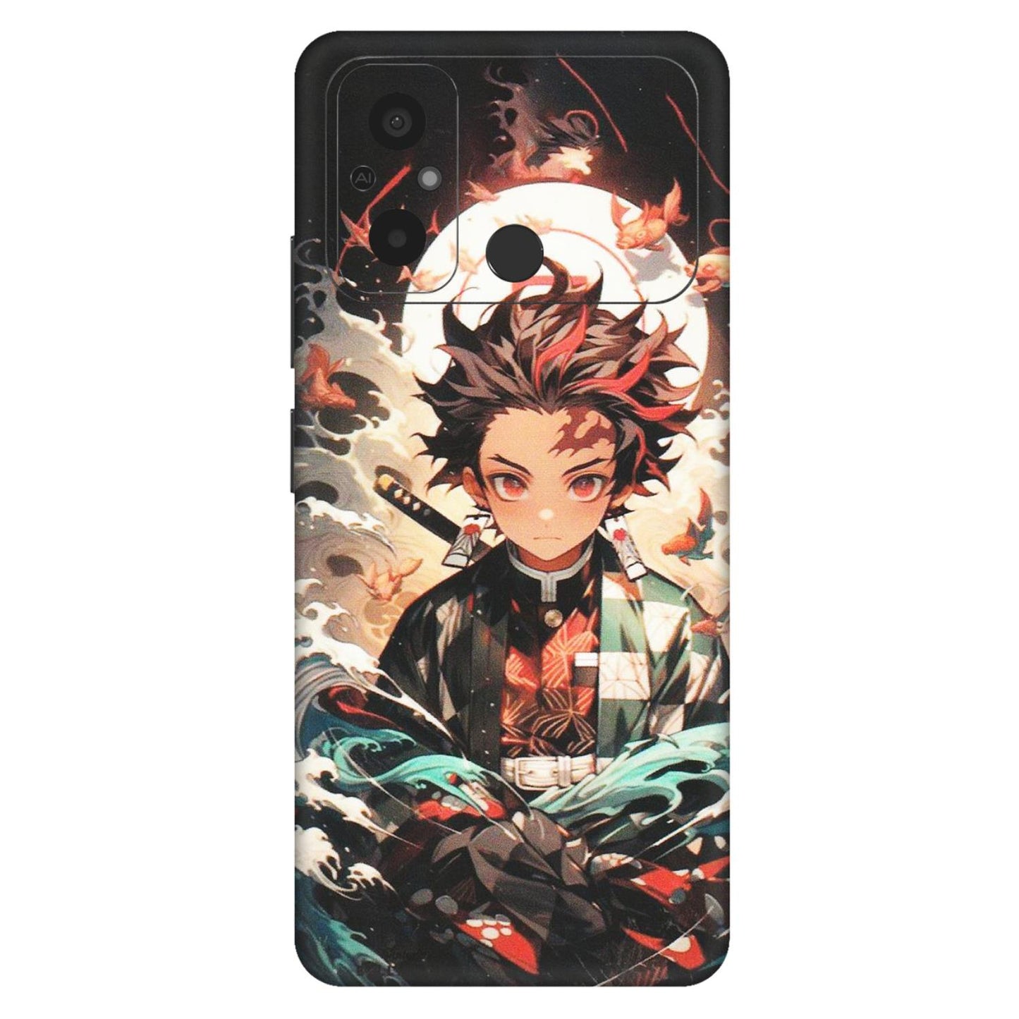 POCO Phone Skins (All Models) - Tanjiro Demon Slayer Anime - Matte Finish (M-158) Poco C55