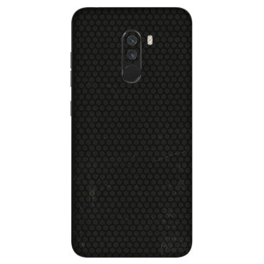POCO Phone Skins (All Models) - Black honeycomb - 3D Embossed Finish (L-114) Poco F1