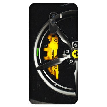 POCO Phone Skins (All Models) - Ferrari Wheel Alloy - 3D Embossed Finish (L-173) Poco F1