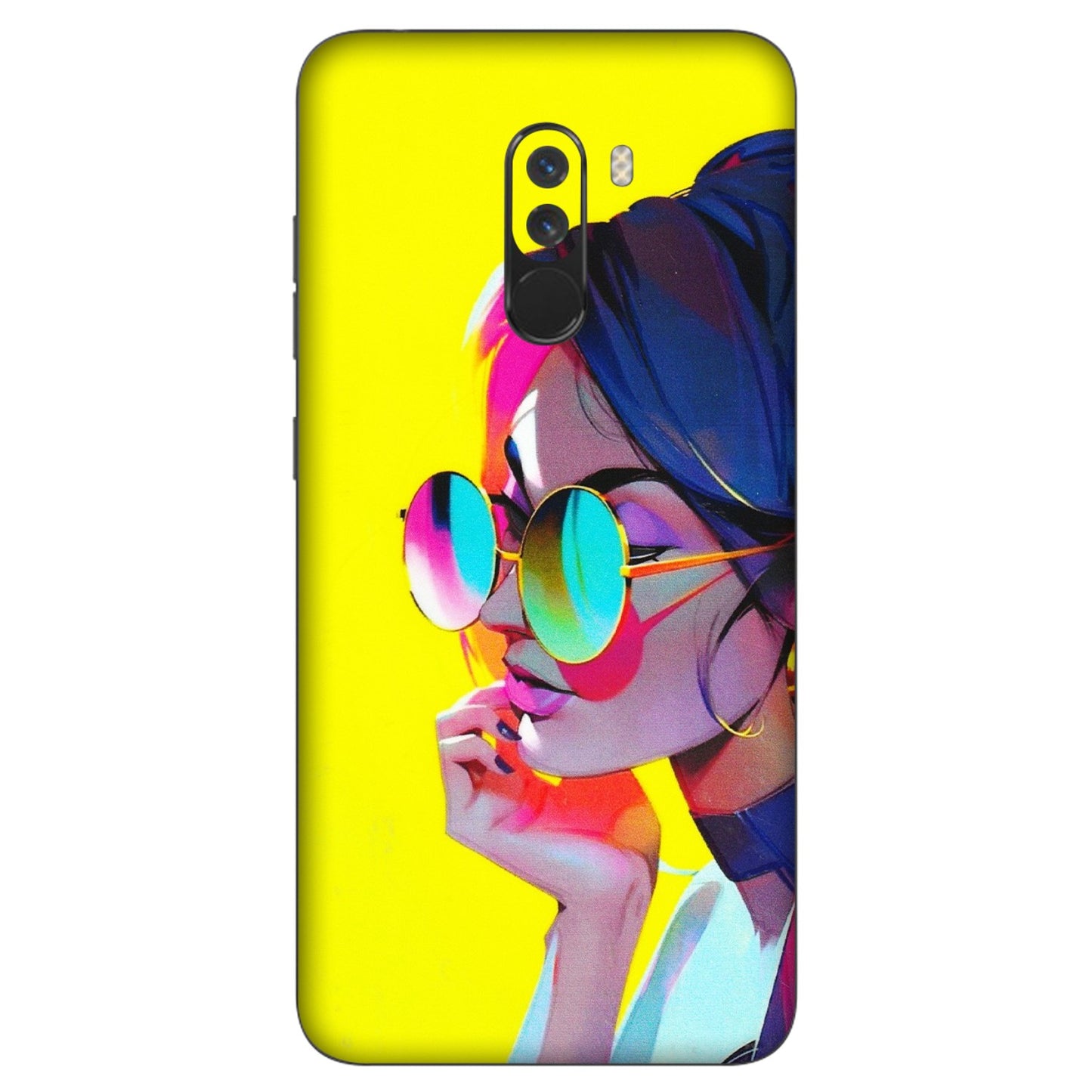 POCO Phone Skins (All Models) - Bold Stylish Girl - 3D Embossed Finish (L-222) Poco F1