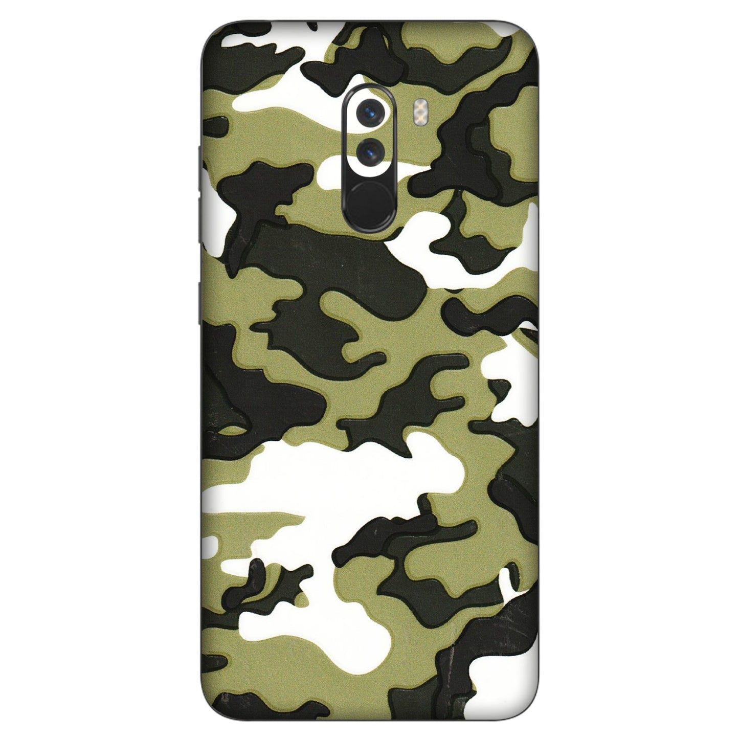 POCO Phone Skins (All Models) - Camouflages White And Green - 3D Embossed Finish (L-243) Poco F1