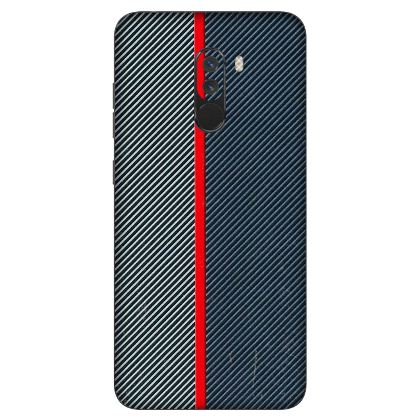POCO Phone Skins (All Models) - Blue Sober Lines - 3D Embossed Finish (L-305) Poco F1