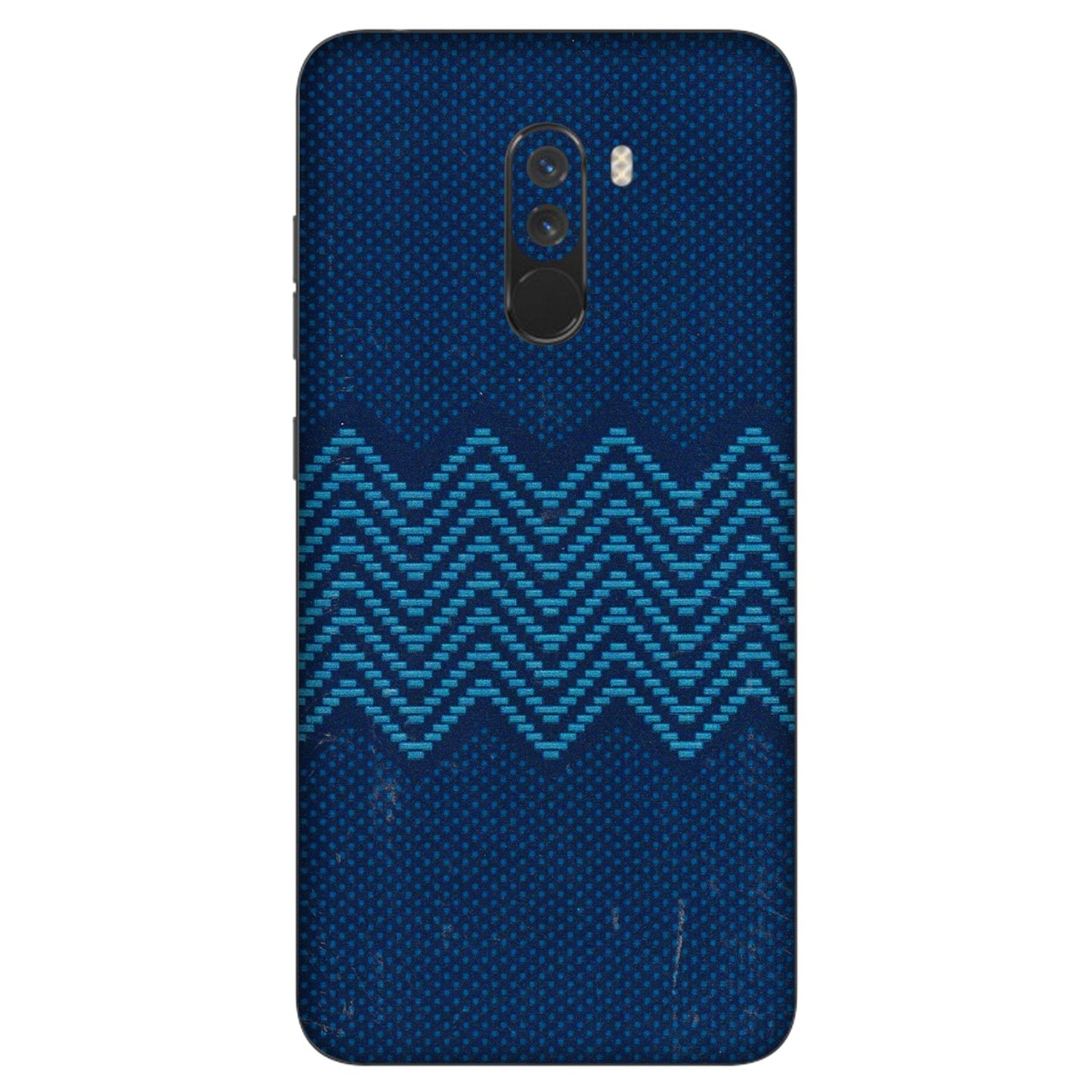 POCO Phone Skins (All Models) - Blue Sober Waves - 3D Embossed Finish (L-306) Poco F1