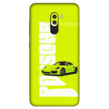 POCO Phone Skins (All Models) - Lime Green Porche - 3D Embossed Finish (L-30) Poco F1