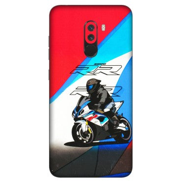 POCO Phone Skins (All Models) - Bikers Love - 3D Embossed Finish (L-58) Poco F1