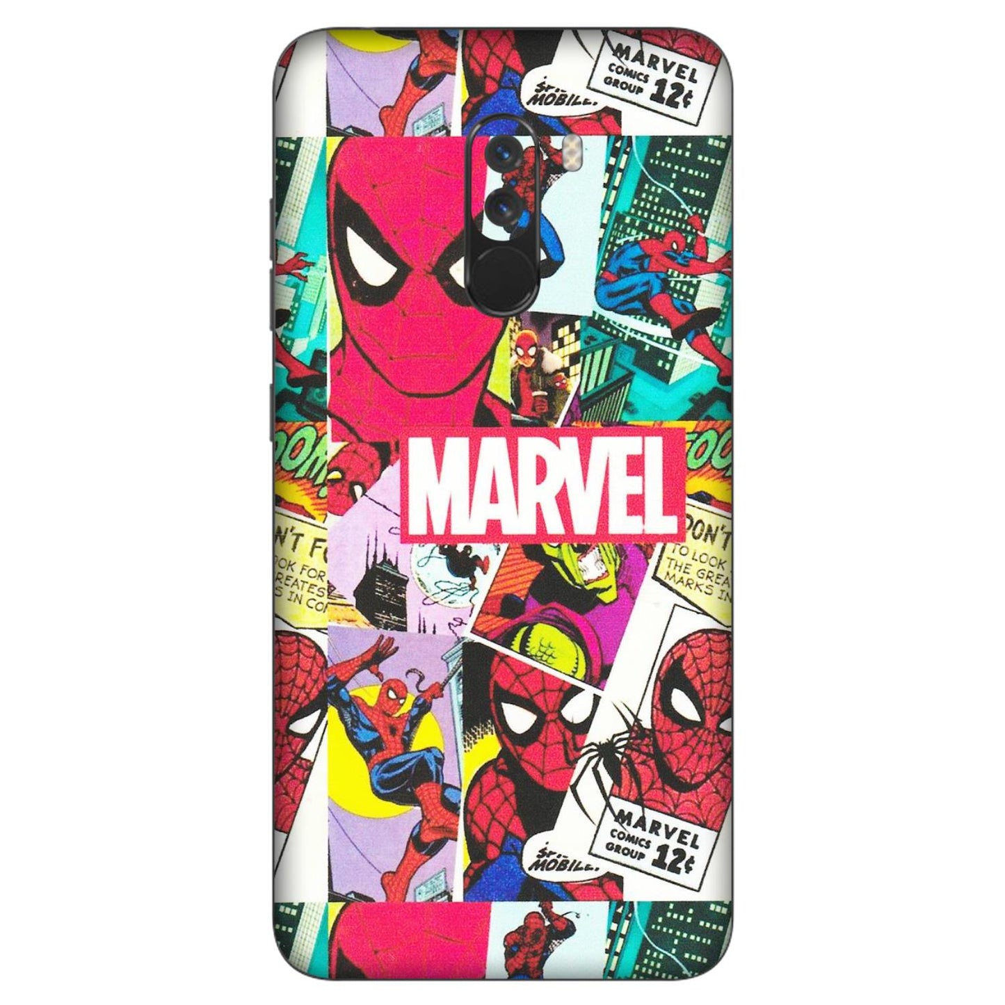 POCO Phone Skins (All Models) - Marvel Comic Spiderman Grafitti - Matte Finish (M-72) Poco F1